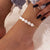 Bracelet Cheville Perle Blanche