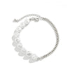 Bracelet Cheville Perle Blanche