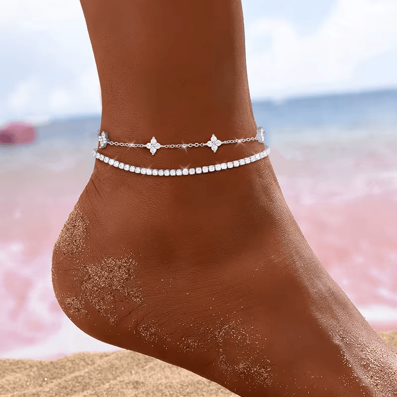Bracelet Cheville Trèfle