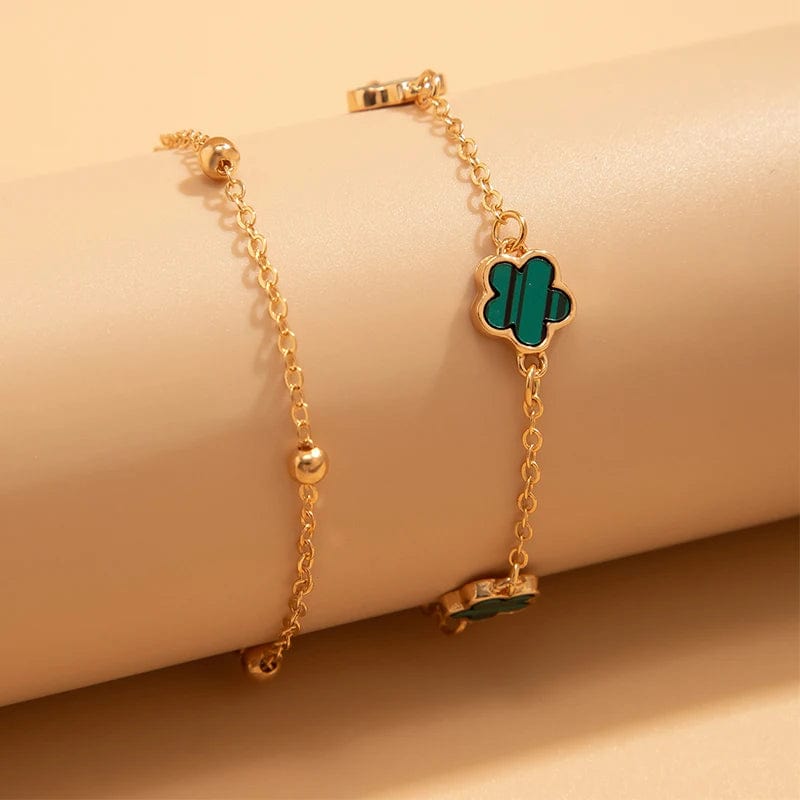 Bracelet Cheville Trèfle