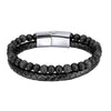 Bracelet Cuir et Perle Homme