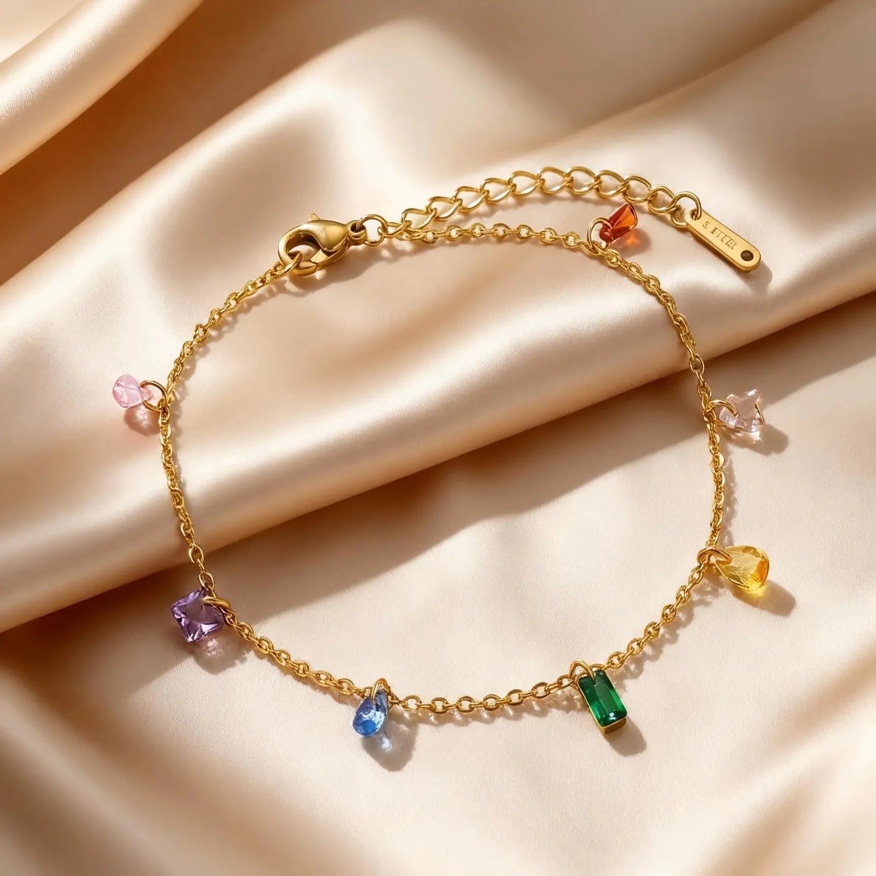 Bracelet de Cheville Or Vert