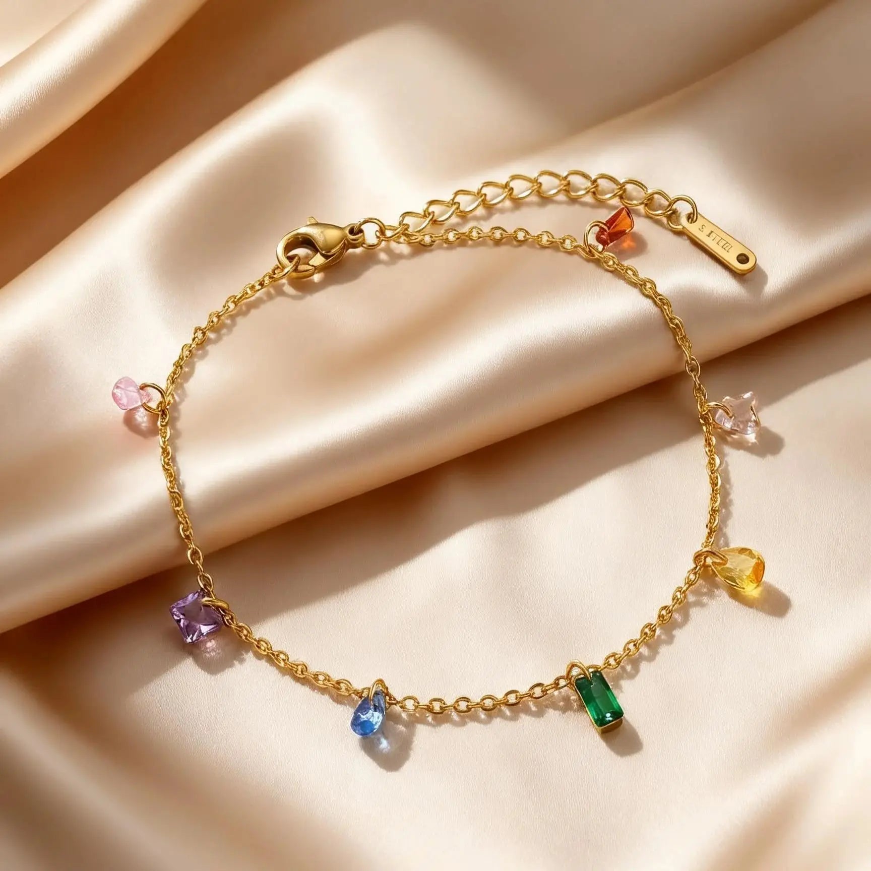 Bracelet de Cheville Or Vert