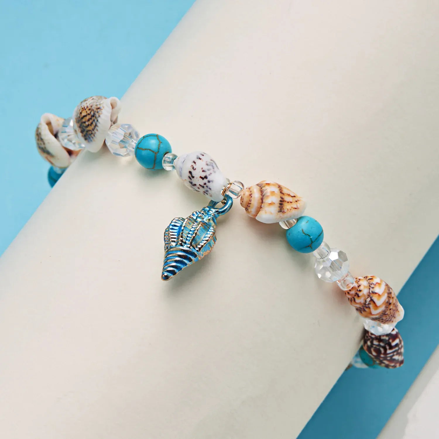 Bracelet de Pied Perles Colorées