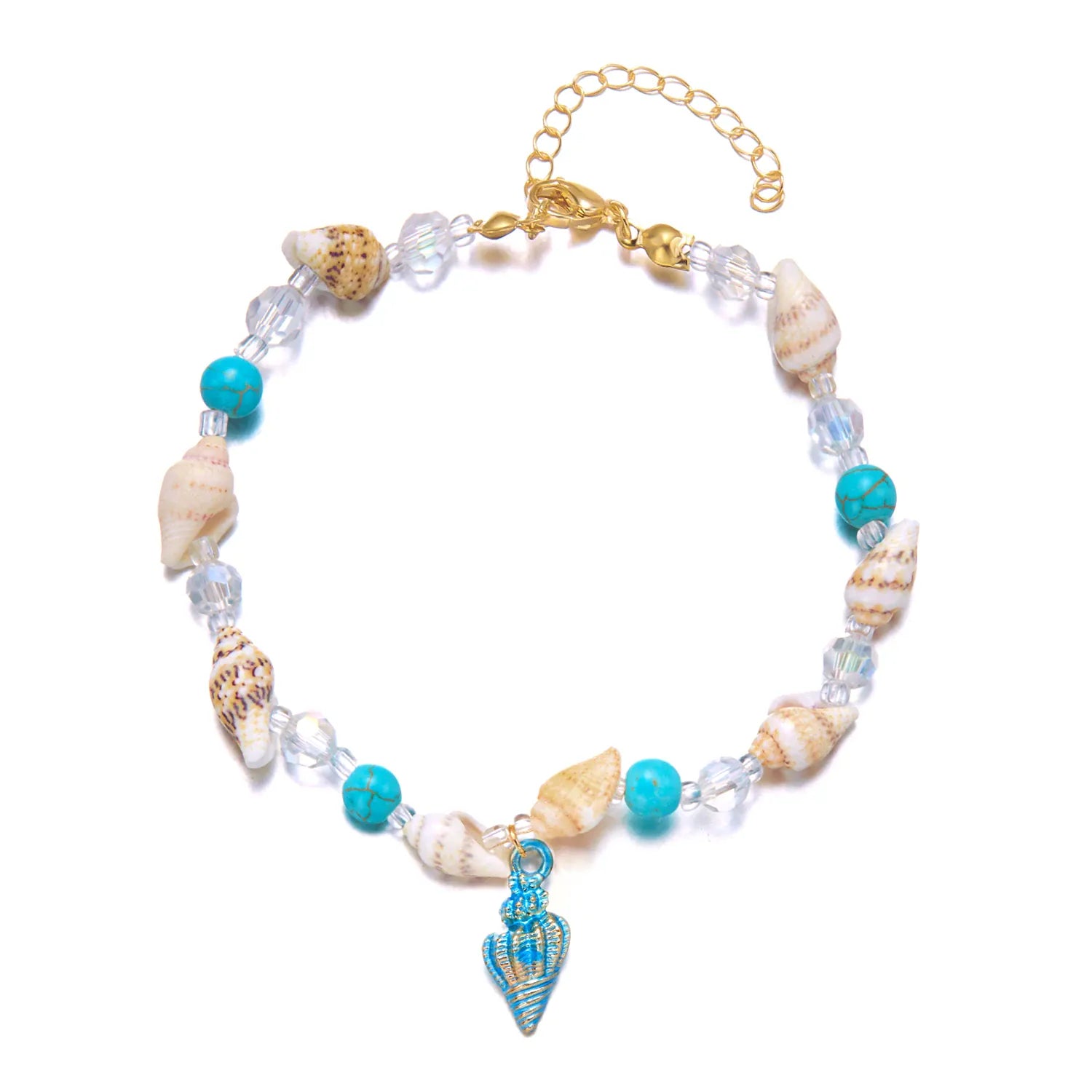 Bracelet de Pied Perles Colorées