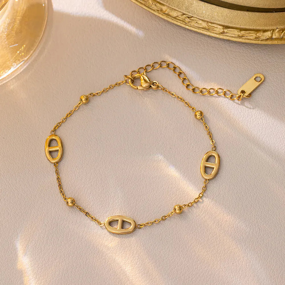 Bracelet en Or Grain de Café