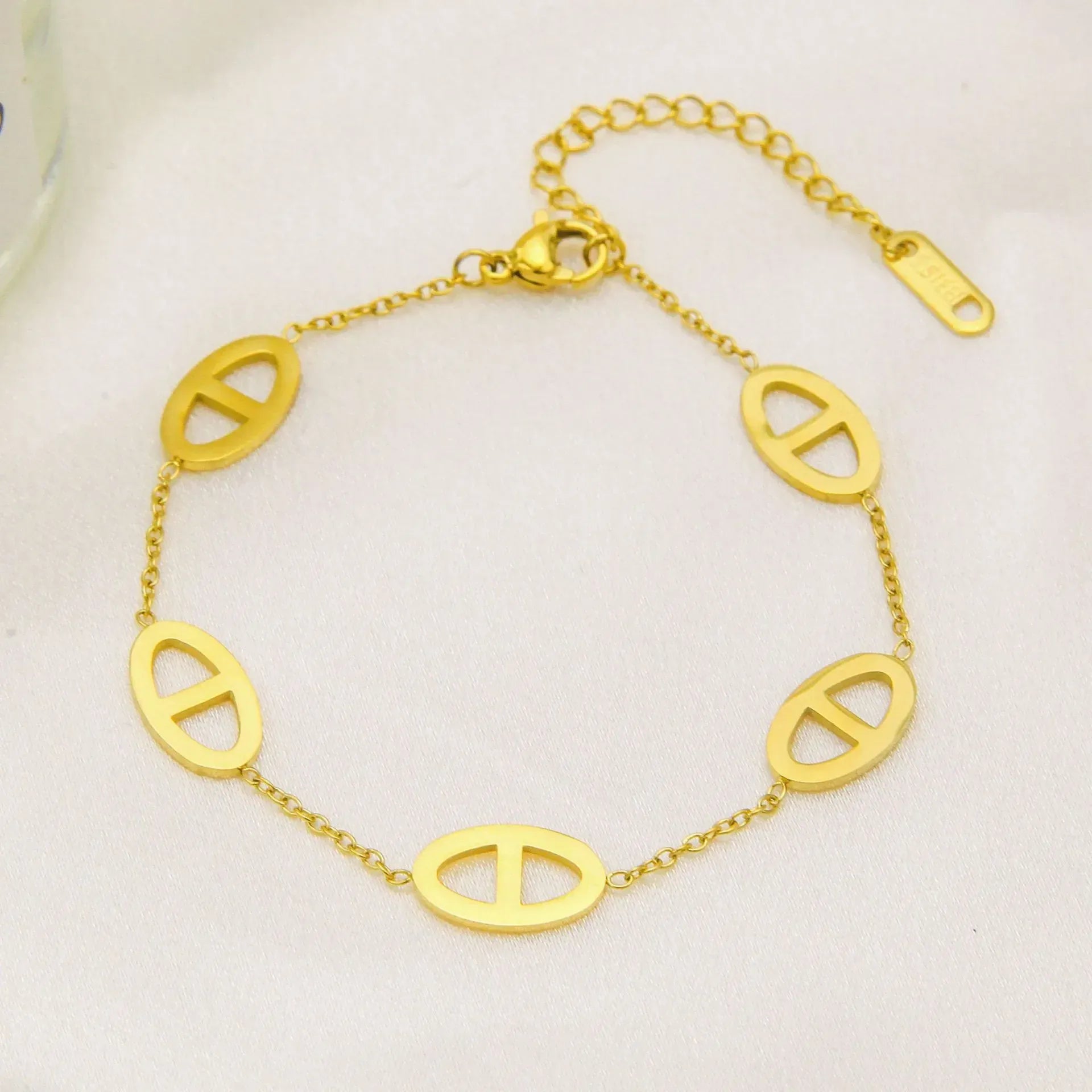 Bracelet Grain de Café Plat