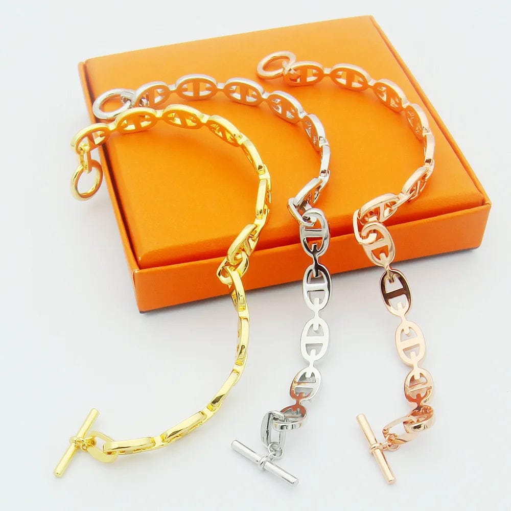 Bracelet Grains de Cafe Fermoir T