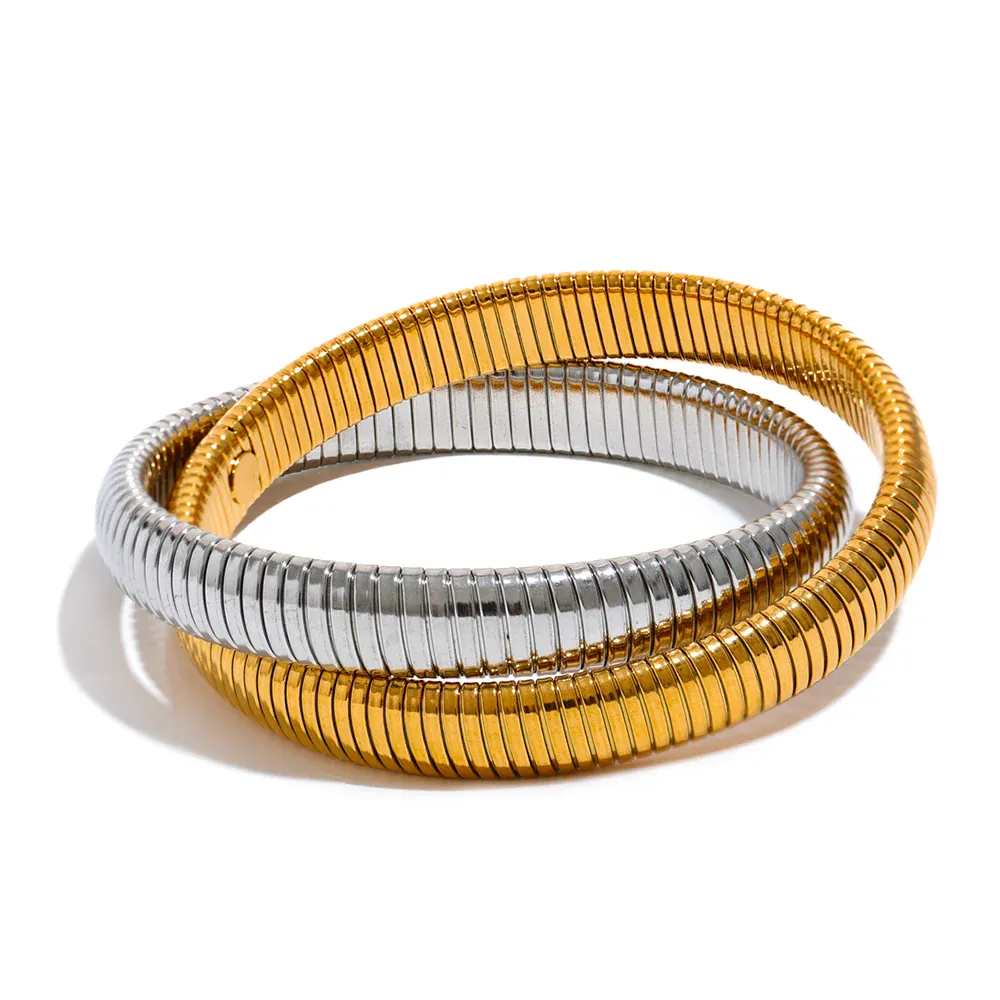 Bracelet Jonc Bicolore Femme
