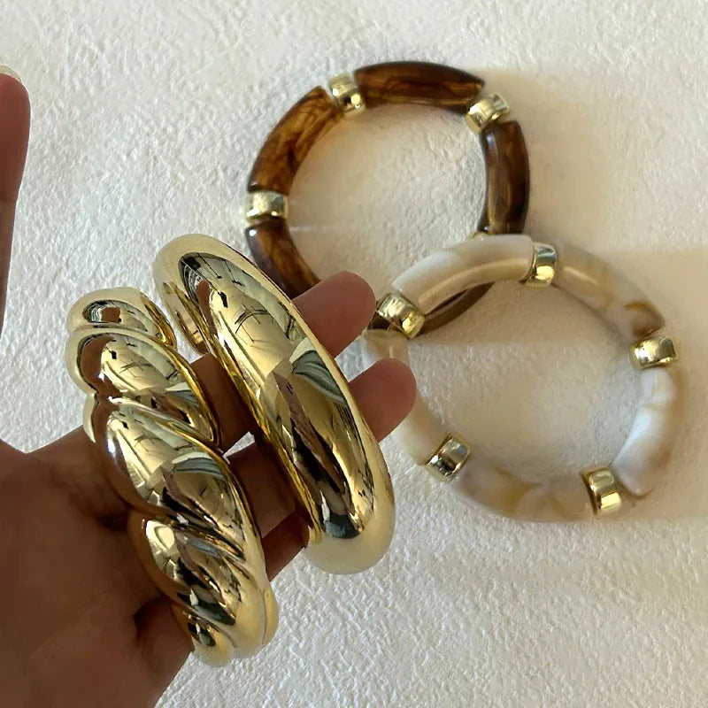 Bracelet Jonc Marron