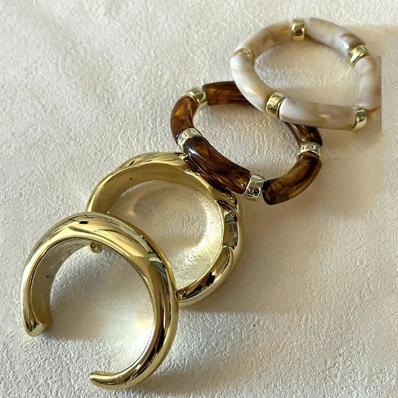 Bracelet Jonc Marron