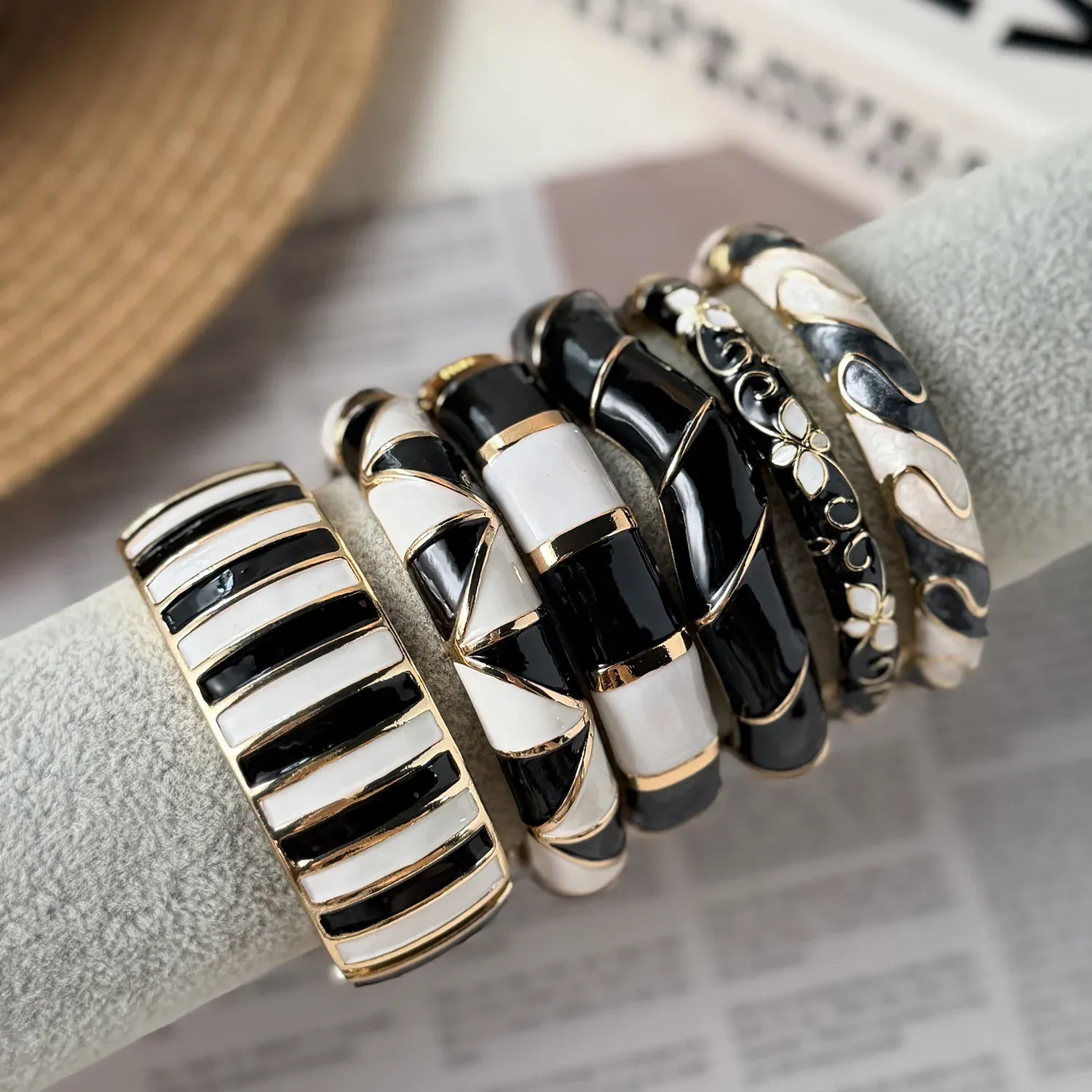 Bracelet Jonc Noir
