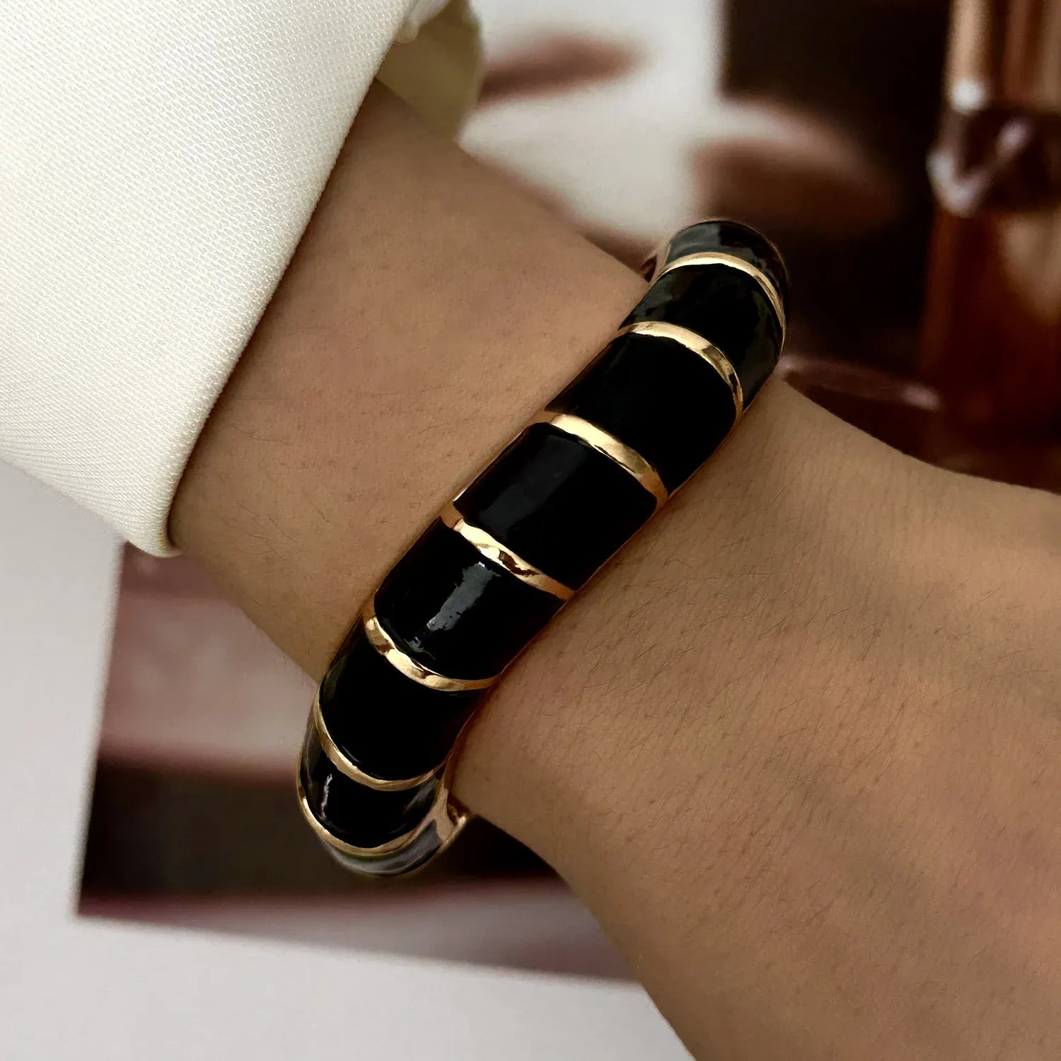 Bracelet Jonc Noir