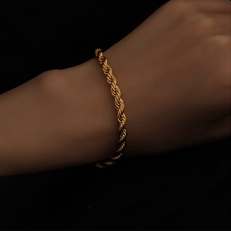 Bracelet maille tresse femme