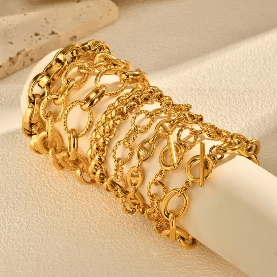 Bracelet Multi Chaine Grain de Café