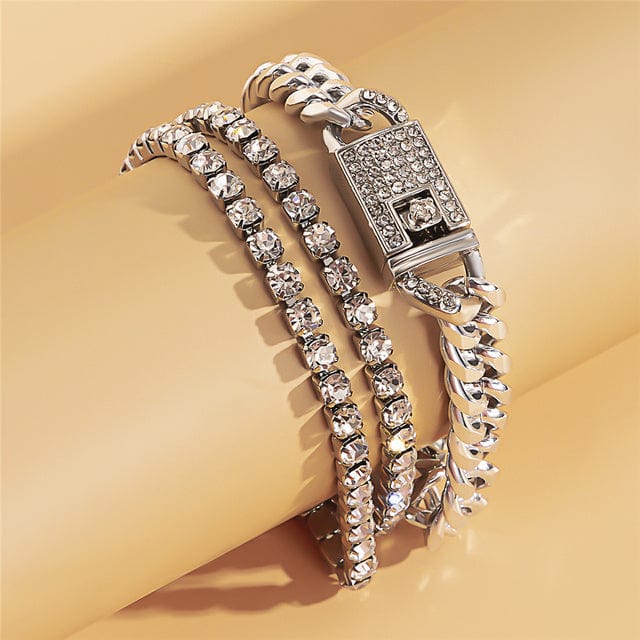 Bracelets de chevilles Strass