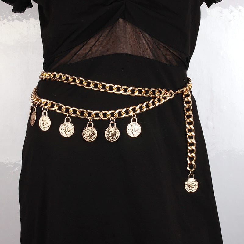 Ceinture Chaîne Pour Femme Avec Motif Marguerite - Taille Ajustable Jusqu'à 105 Cm - Bijou De Taille - 7