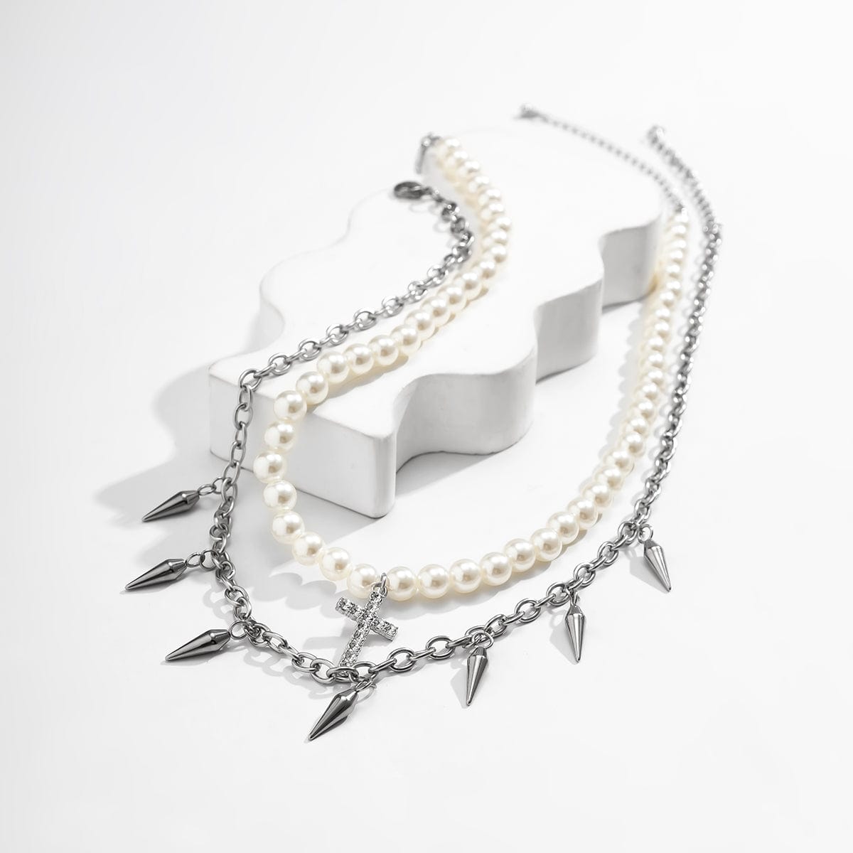 Chaine argent homme collier de perle