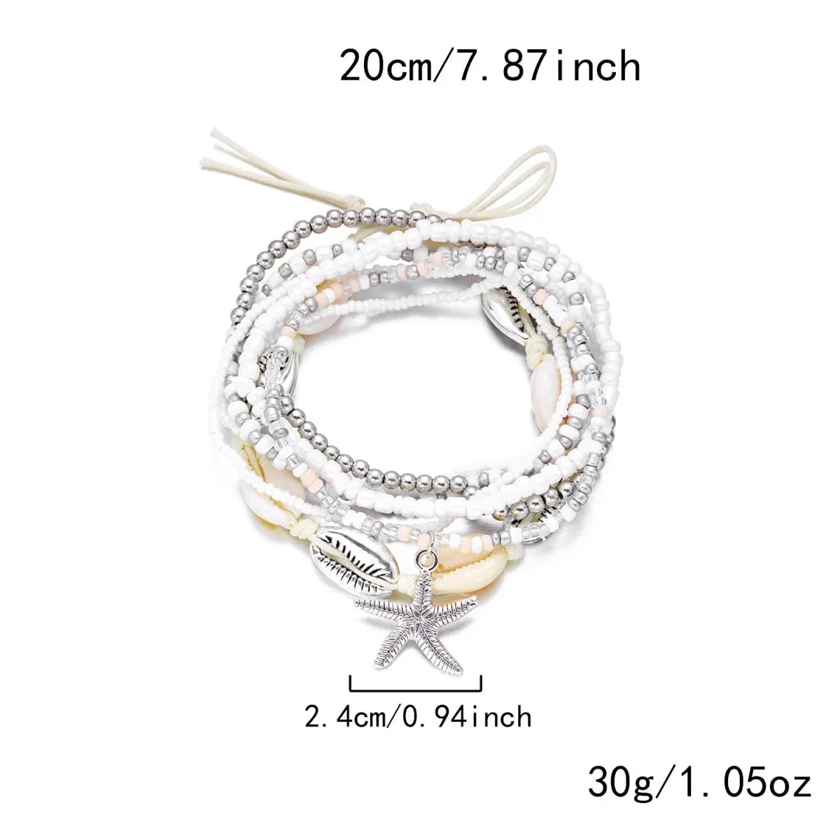 Chaine de Cheville Perle Etoile de Mer