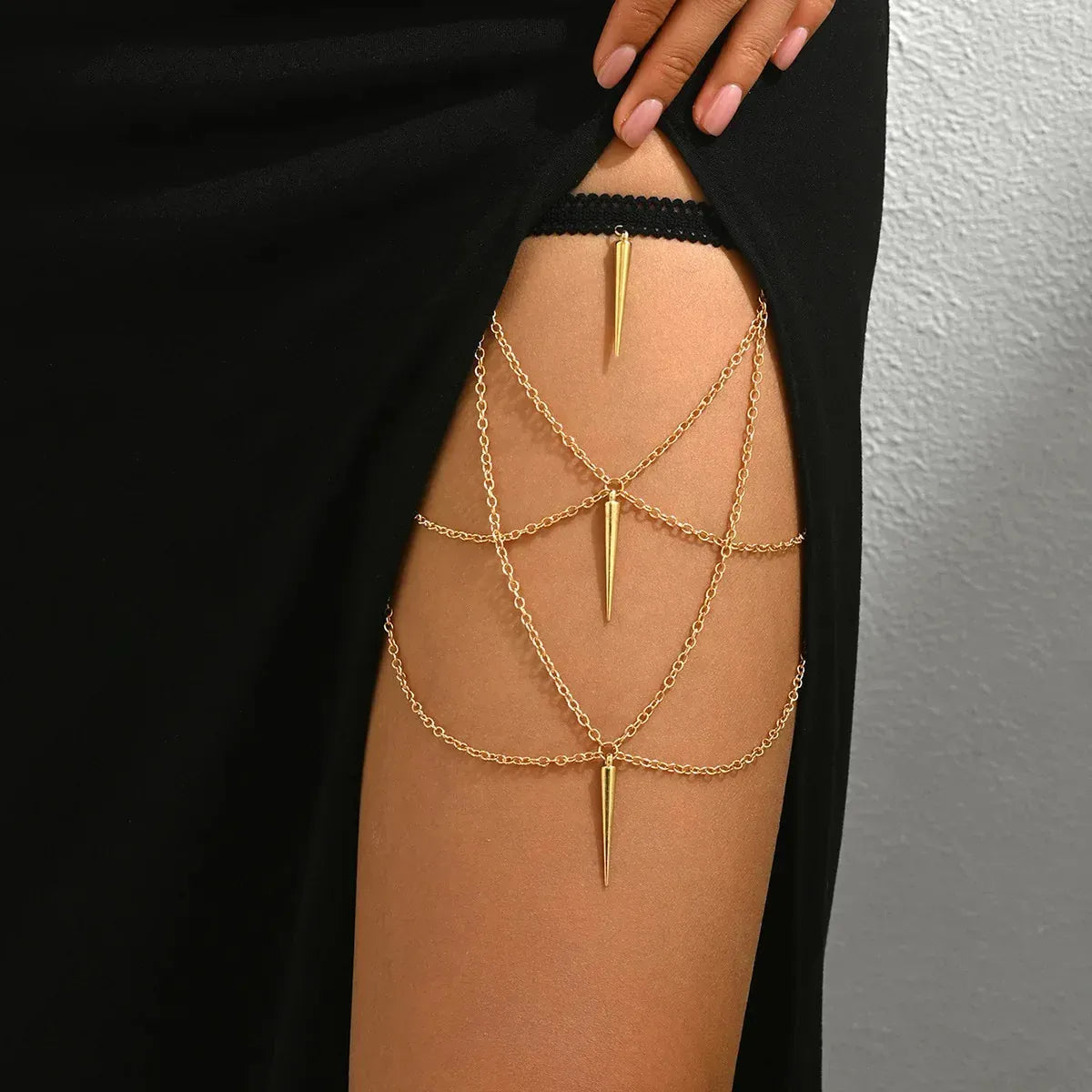 Chaine de Cuisse Pique Or