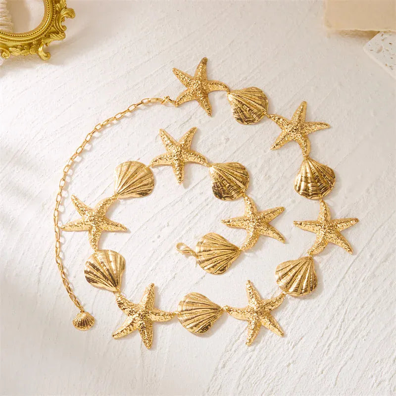 Chaine de Hanche Or Coquillage
