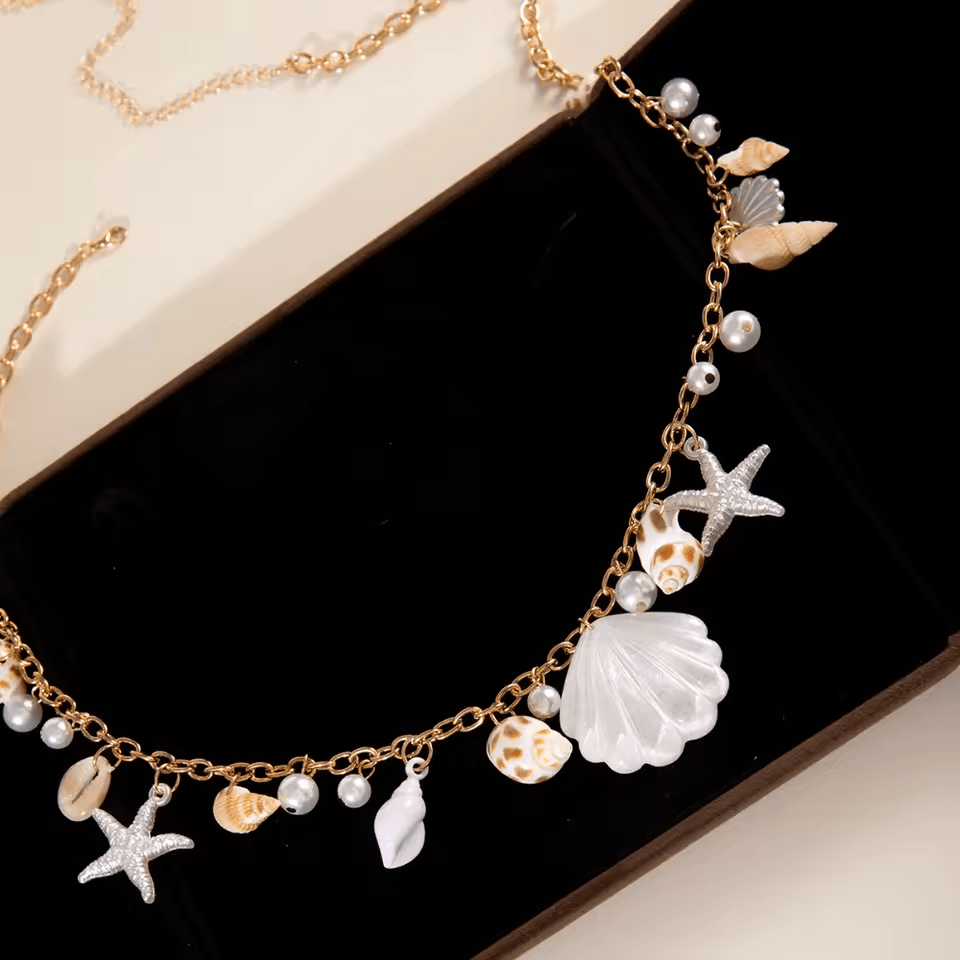 Chaine de Hanches Coquillage Or