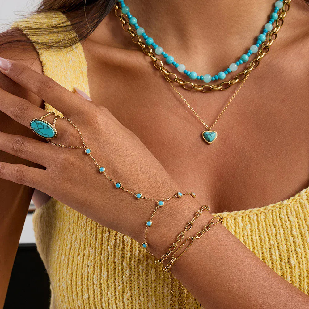 Chaine de Main Bleu