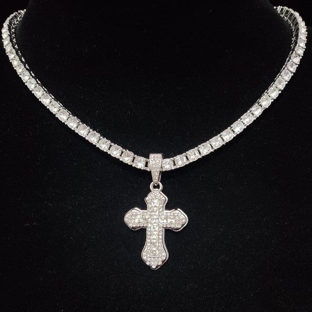 Chaine de rappeur croix