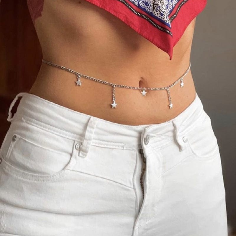 Chaîne De Taille Réglable Coquillages étoile De Mer - Bijou Corps Femme Fille - Style Plage Bohème - 5