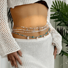 Chaine de Taille Perles Bleu