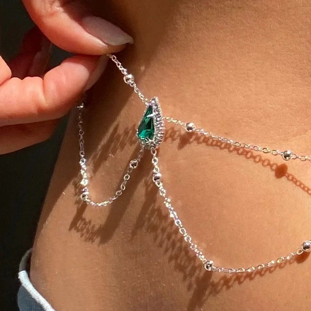 Chaine de taille vert