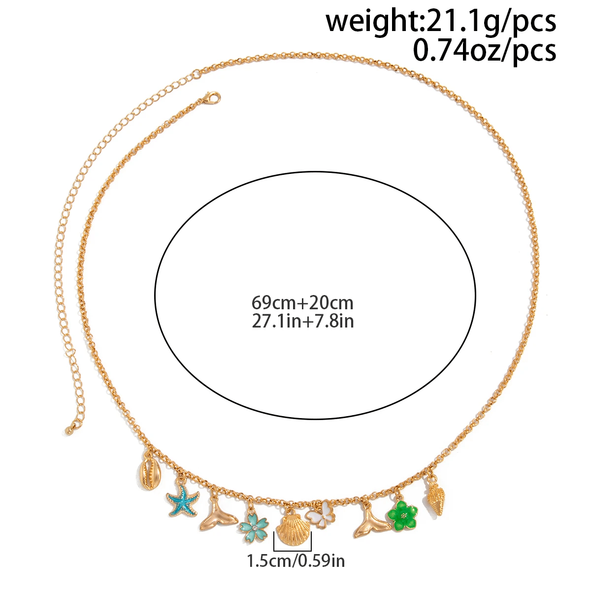 Chaine de ventre Coloree