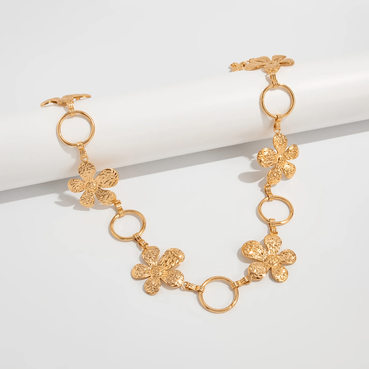 Chaine de Ventre Fleurs Or