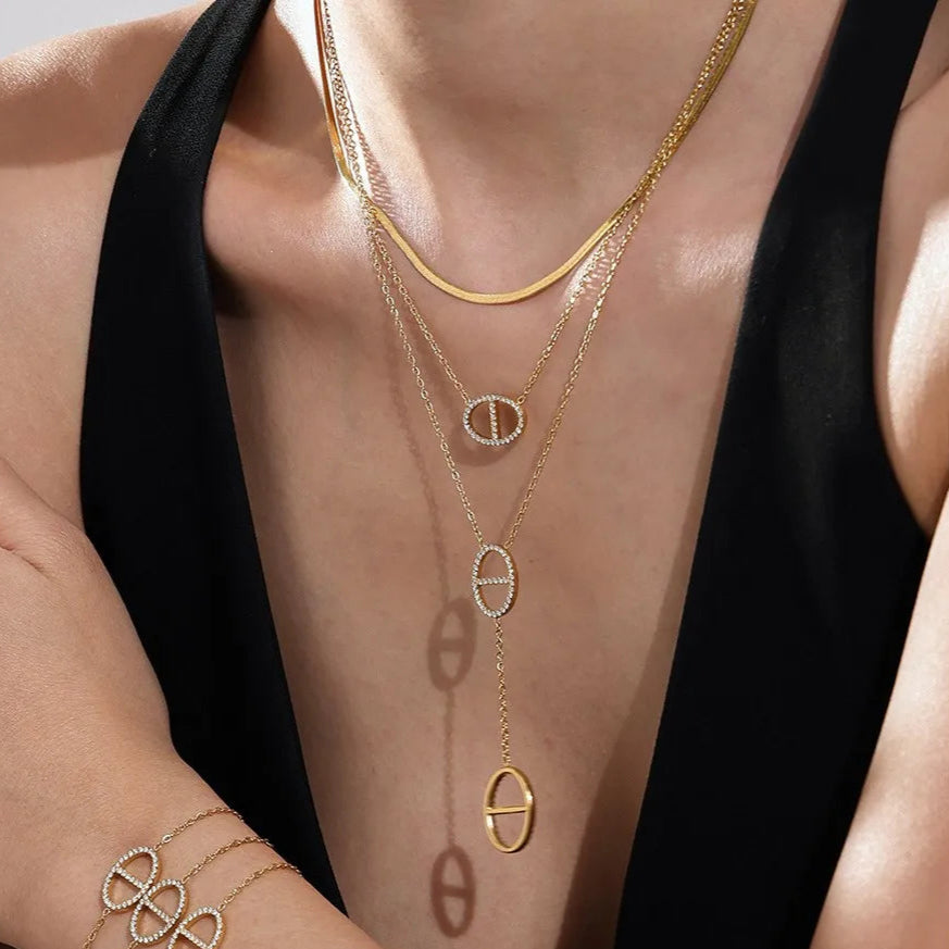 Chaine Grain de Cafe Acier Inoxydable