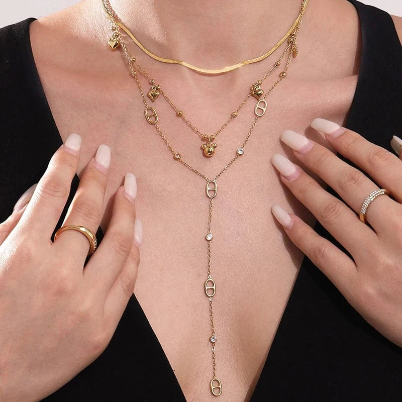 Chaine Grain de Café Or