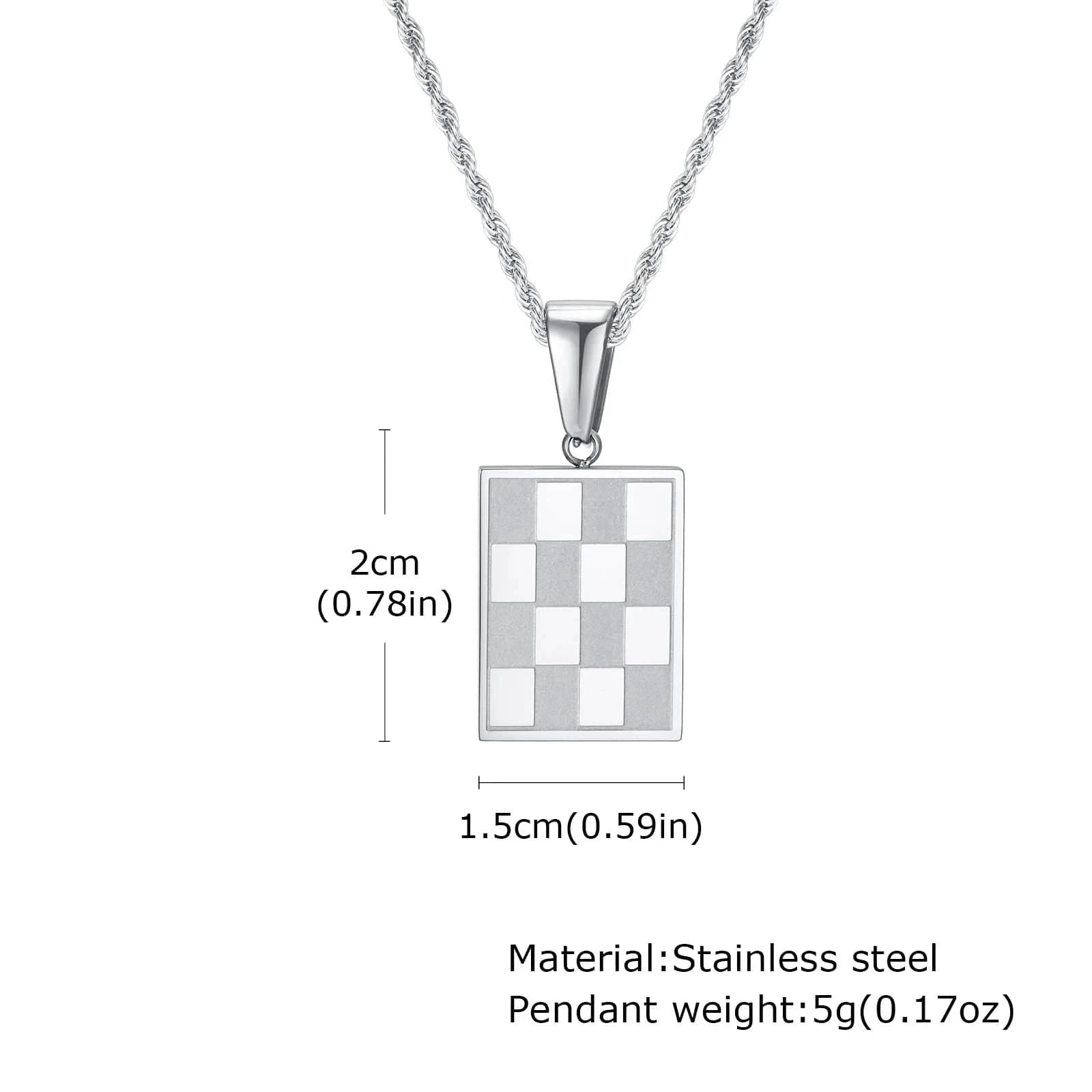 Chaine Or Homme Damier