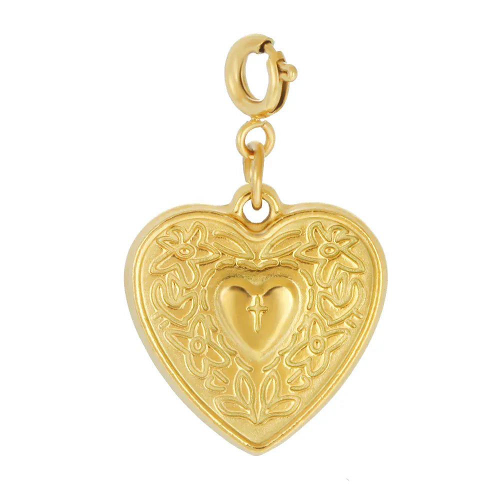 Charms Acier Inoxydable Or