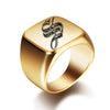 Chevaliere Homme Or Initiale