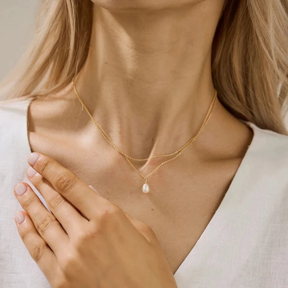 Collier Acier Inoxydable Perle