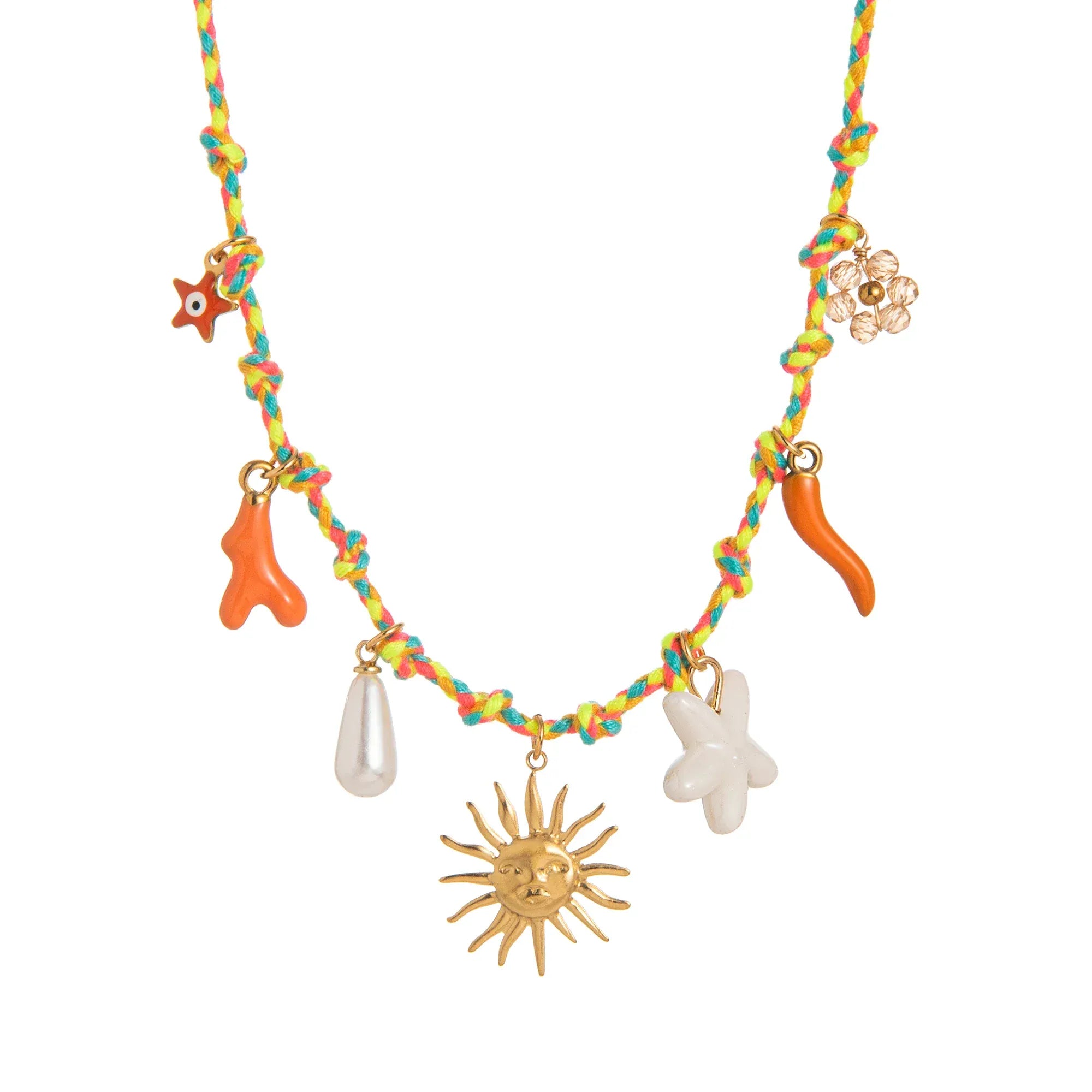 Collier avec Plusieurs Pendentifs