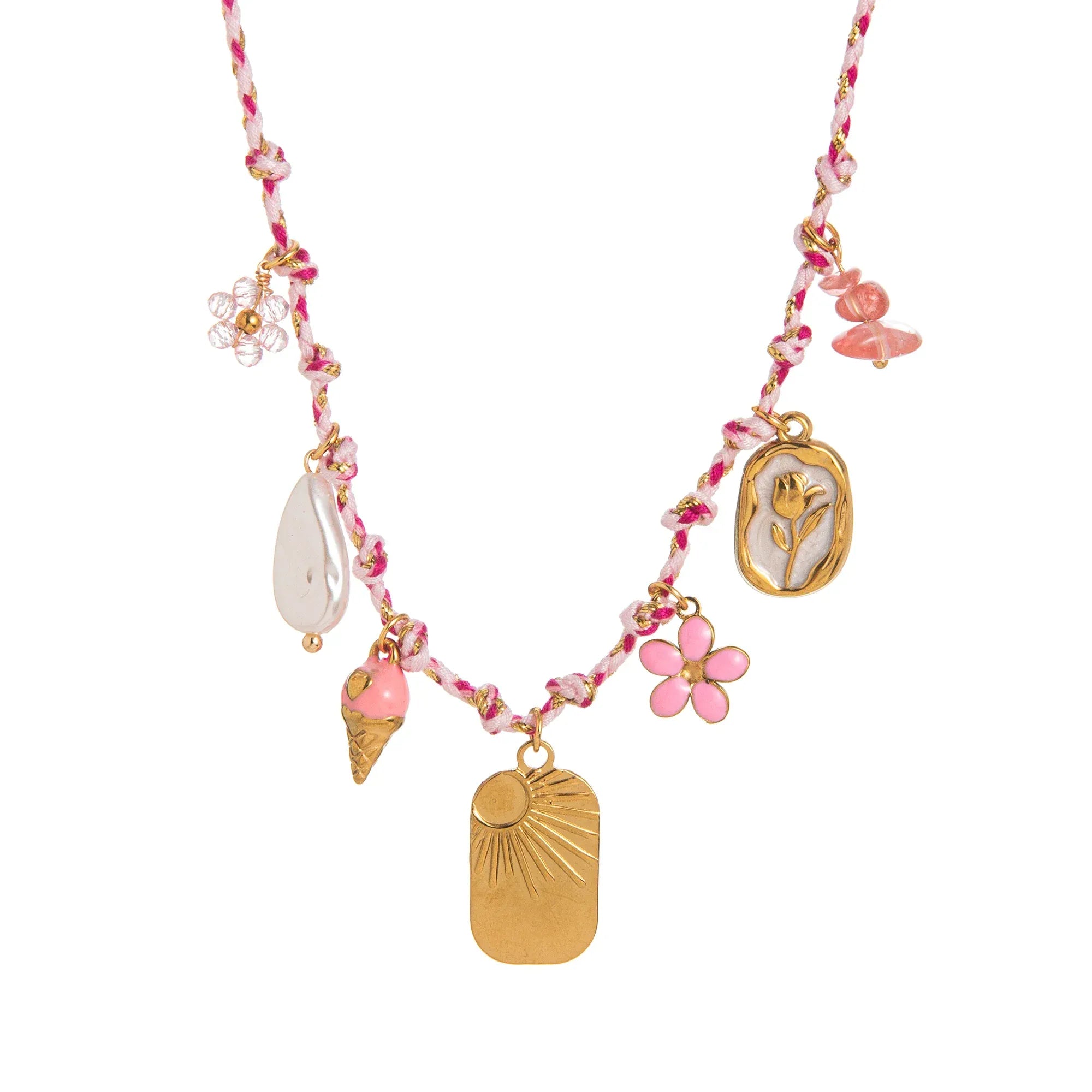 Collier avec Plusieurs Pendentifs