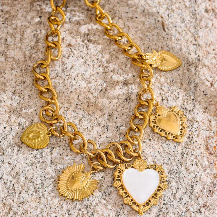 Collier Breloque Acier Inoxydable