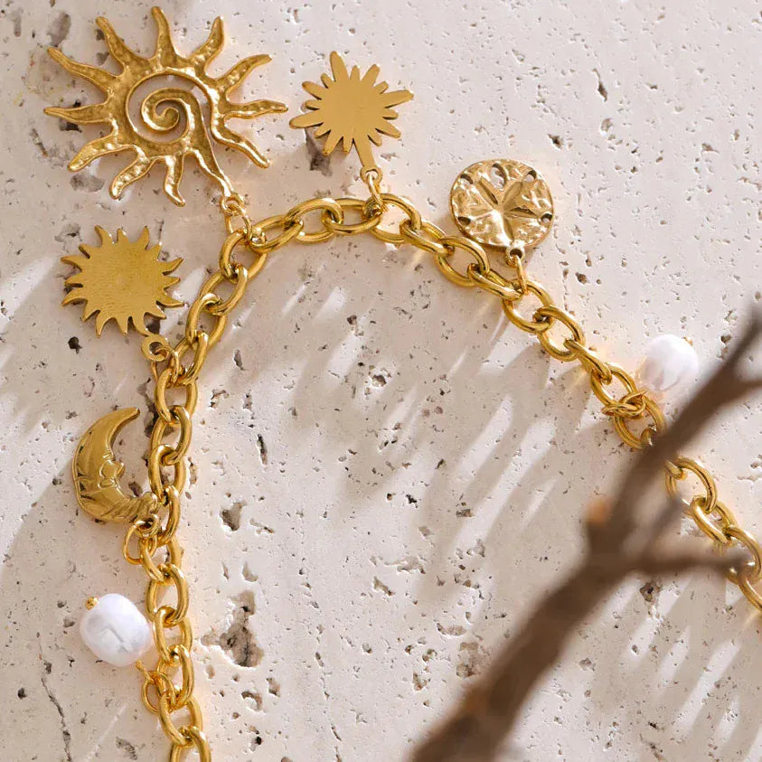 Collier Breloque Soleil