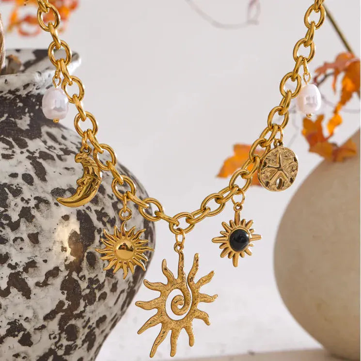 Collier Breloque Soleil