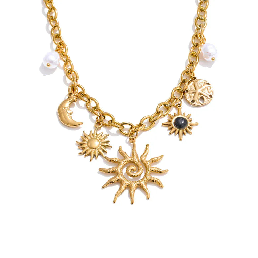 Collier Breloque Soleil
