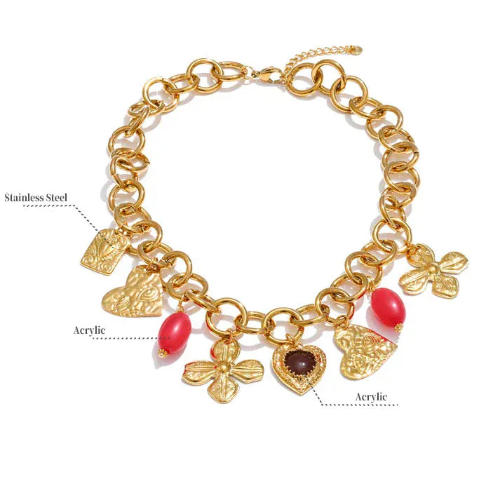 Collier Chaine avec Charms