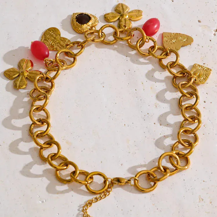 Collier Chaine avec Charms