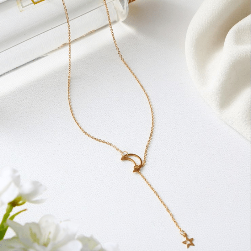 Collier chaine lune