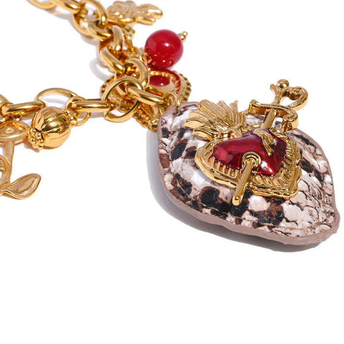 Collier Charms Acier Inoxydable