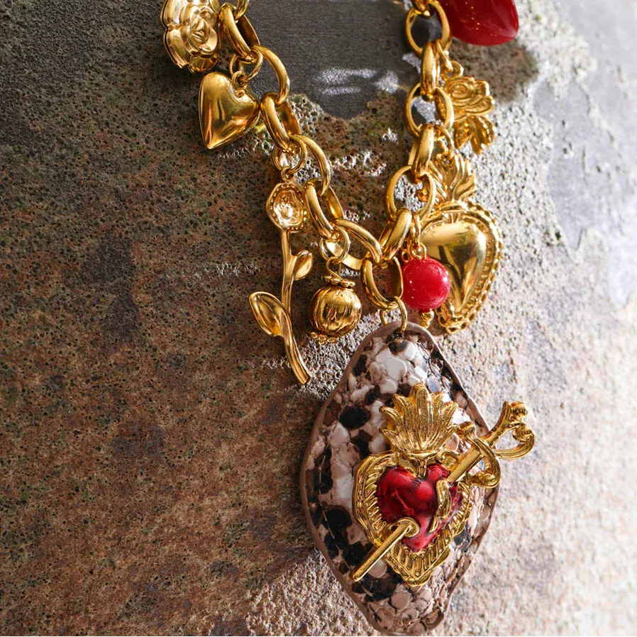 Collier Charms Acier Inoxydable